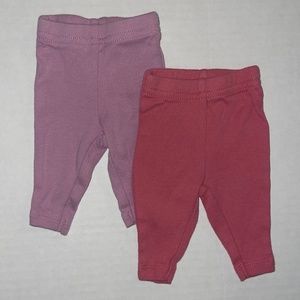 Carter’s - two pack preemie pants